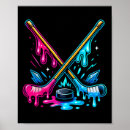 Recherche de bâtons de hockey posters Glace gelée