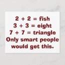 Recherche de équations mathématiques cartes postales Geek