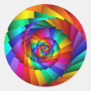 Recherche de spirale autocollants Arc en ciel