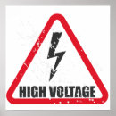 Zoek naar hoogspanning posters Waarschuwingsbord