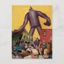Zoek naar vintage sci fi briefkaarten Robot