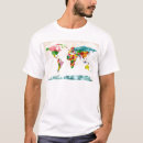 Zoek naar wereldkaart tshirts Wereldbol