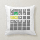 Recherche de vos mots coussins Toute personne