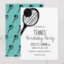 Recherche de tennis anniversaire invitations Mignon