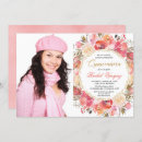 Recherche de rose corail invitations Floral