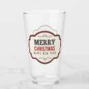 Zoek naar ouderwets bierpullen Kerstfeestglas