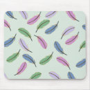 Recherche de plume bleue tapis souris Moderne