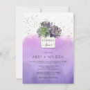 Recherche de pourpre 11x16 invitations Violet