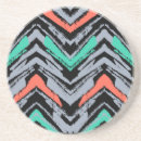 Zoek naar chevrons onderzetters Abstract