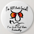 Recherche de je ne suis pas antisocial badges Humour