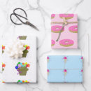 Recherche de motif de nourriture papier cadeau Crème glglace