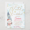 Recherche de winter one derland invitations Bonhomme de neige