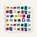 Zoek naar alphabet notitieboeken Kleurrijk