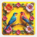 Recherche de oiseaux chanteurs autocollants Coloré