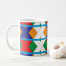 Recherche de motif graphique géométrique tasses Coloré