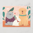 Zoek naar schattig katje briefkaarten Hond