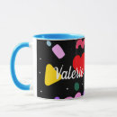 Recherche de motif des années 80 tasses Fluos