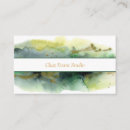 Recherche de peinture aquarelle cartes visite Vert