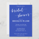 Recherche de royal blue bridal shower invitations Moderne