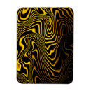 Recherche de jaune sur le noir magnets Rétro