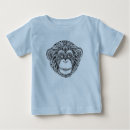 Recherche de griffonnage bébé tshirts Singe