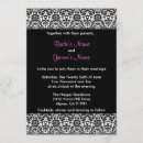 Recherche de blanche de damassé mariage invitations Rose