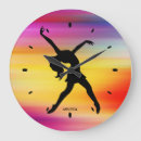 Zoek naar zwarte achtergrond klokken Kleurrijk