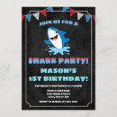 Zoek naar shark party uitnodigingen Verjaardagsuitnodiging