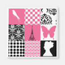 Recherche de rose de damassé magnets Élégant