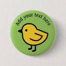 Recherche de poussin kawaii badges Jaune