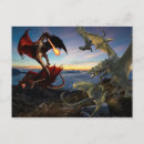 Recherche de dragon vert cartes postales Rouge