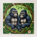Recherche de gorilles puzzles Animaux