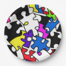 Recherche de puzzle pieces assiettes Coloré