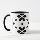 Recherche de stylisé tasses Noir et blanc