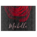 Recherche de fleur rouge planches à découper Monogramme