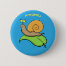 Zoek naar slakken buttons Cartoon