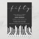 Recherche de piano anniversaire invitations Moderne