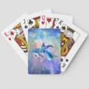 Zoek naar dolfijnen speelkaarten Blauw