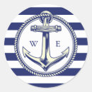 Recherche de ancre nautique autocollants Rayures