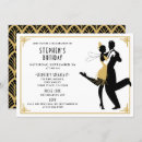 Recherche de great gatsby invitations Noir et or