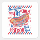 Recherche de hot dog drôle autocollants Fête de l'indépendance