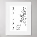 Recherche de relaxation posters Minimaliste