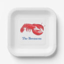 Recherche de fruits de mer assiettes en papier Marine