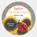 Recherche de anniversaire de coccinelle autocollants Floral
