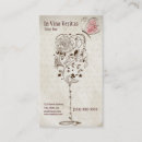 Recherche de vin vintage cartes visite Chef