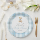 Recherche de tartan assiettes en papier Baby shower