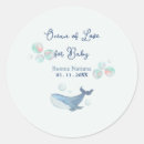 Recherche de amour de baleine autocollants Bleu