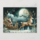 Recherche de traîneaux cartes postales Cerf