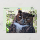Recherche de cornes vœux cartes Hibou