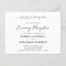 Recherche de dîner de mariage cartes postales Calligraphie